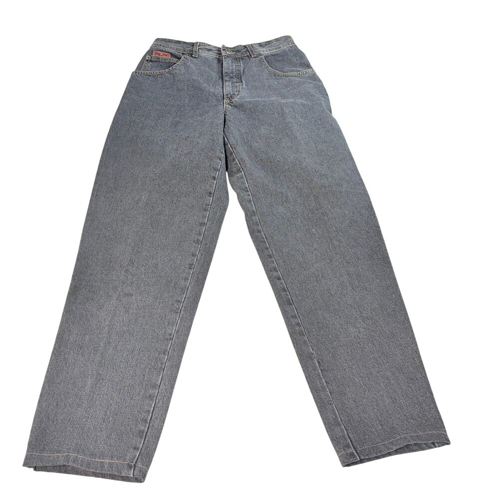 VTG Etienne Aigner womens washed black straight leg jeans. denim. Size 8.